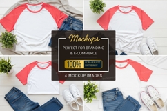 Mockup: casual outfit with t-shirt, jeans, and sneakers Product Image 1