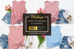 Mockup collection of casual tops and accessories Product Image 1