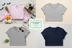 Collection of t-shirt mockups in various colors and styles Product Image 1