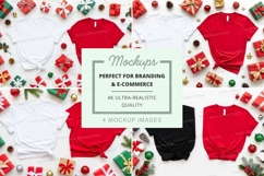 Christmas-themed t-shirt mockup Product Image 1