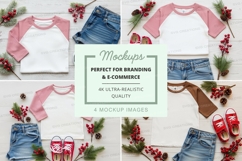 Children's clothing mockup with t-shirts and shorts Product Image 1