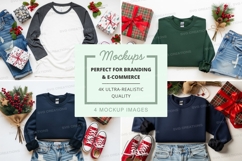 Christmas-themed apparel and accessory mockup Product Image 1