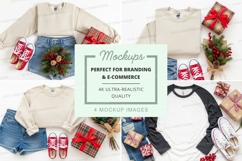 Holiday themed apparel and accessory mockup Product Image 1