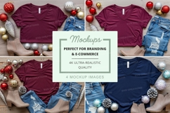 Holiday themed t-shirt mockup set Product Image 1