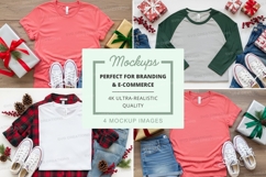 T-shirt mockup with holiday theme Product Image 1