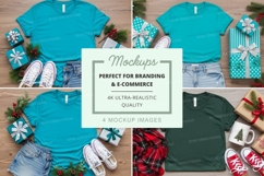 T-shirt mockup with holiday theme Product Image 1