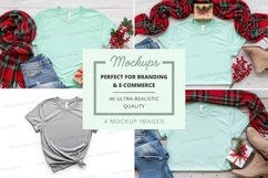 T-shirt mockup with holiday theme Product Image 1