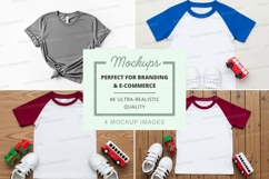 Baseball tee mockup with toys Product Image 1