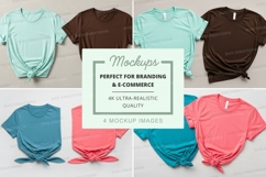 Collection of t-shirt mockups in various colors and styles Product Image 1