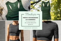 Sports bra and tank top mockup Product Image 1