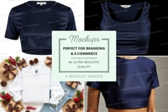 Mockup collage of t-shirts and crop tops Product Image 1