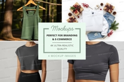 Apparel mockup featuring tanks and tees Product Image 1