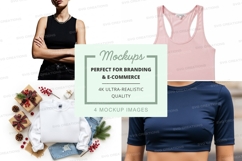 Apparel mockup with various tops Product Image 1