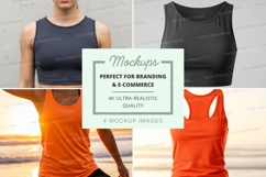 Sports tank tops mockup Product Image 1