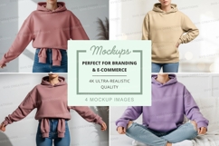 Mockup: collection of hooded sweatshirts Product Image 1