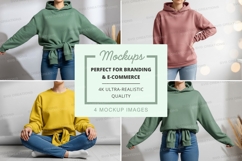 Mockup: casual hooded sweatshirts collection Product Image 1