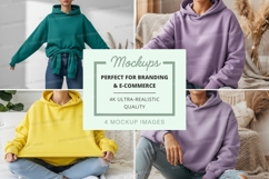 Casual hoodie collection mockup Product Image 1