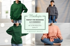 Mockup: casual hooded sweatshirts collection Product Image 1