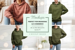 Mockup collection of hooded sweatshirts Product Image 1