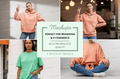 Mockup: casual wear in relaxed poses Product Image 1