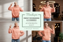 Peaceful hoodie mockup Product Image 1