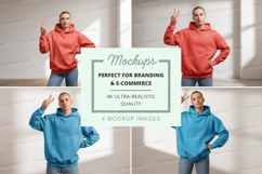 Mockup: person wearing hoodies Product Image 1