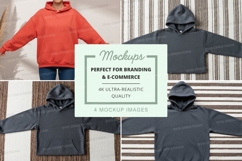 Mockup of various hooded sweatshirts Product Image 1