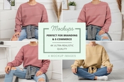 Casual sweatshirt mockup Product Image 1