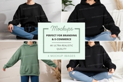 Mockup: hooded sweatshirts in various styles Product Image 1