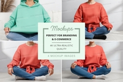 Mockup: casual hooded sweatshirts Product Image 1