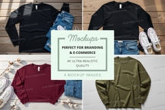 T-shirt mockup set featuring various styles and colors Product Image 1