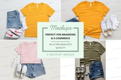 T-shirt mockup with casual outfit accessories Product Image 1