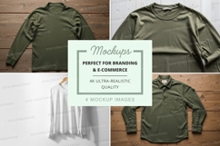 Long sleeve t-shirt mockup collection Product Image 1