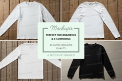 Long sleeve t-shirt mockup set Product Image 1