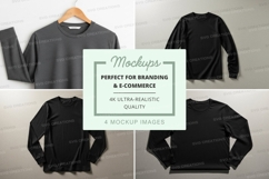 Long sleeve t-shirt mockup set Product Image 1