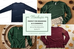 Collection of long-sleeve t-shirts mockup Product Image 1