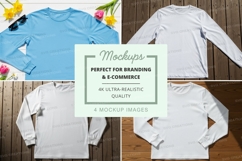 Long sleeve t-shirt mockup Product Image 1