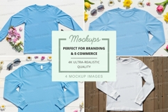 Long sleeve t-shirt mockup set Product Image 1