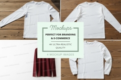 Long sleeve t-shirt mockup set Product Image 1