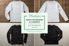 Long sleeve t-shirt mockup set Product Image 1