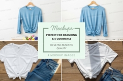 T-shirt mockup with various styles and colors Product Image 1