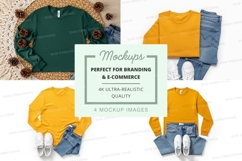 Long sleeve t-shirt mockup Product Image 1