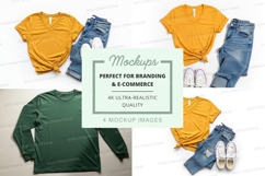 T-shirt and jeans outfit mockupt-shirt, jeans, sneakers, moc Product Image 1