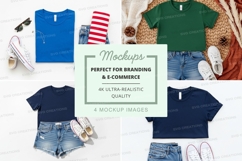 T-shirt mockup with accessories Product Image 1