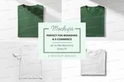 T-shirt mockup set featuring different styles and colors Product Image 1