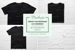 T-shirt mockup set - black and white t-shirts Product Image 1