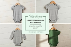 Baby onesie mockup set Product Image 1