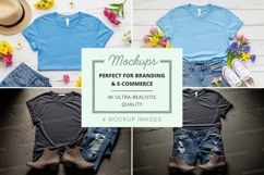 T-shirt mockup with fashion accessories Product Image 1