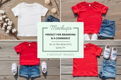Children's clothing mockup - t-shirts and shorts Product Image 1