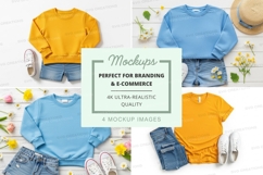 Flat lay mockup of kids clothing Product Image 1